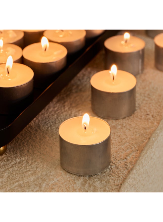 Home Box Unscented Tealight Candle Set - 25 Pieces - Image 4